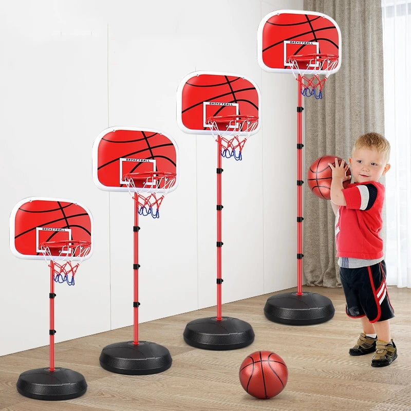 Basketball Hoop 63-150CM Toddler Adjustable Stand Rack Toys For Kids Baby Outdoor Indoor Ball Sport Basket Holder Hoop Game