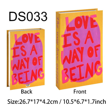 Luxury Fake Books Home Decoration Accessories for Living Room Fashion Fake Book Storage Box Simple Nordic Coffee Table Books