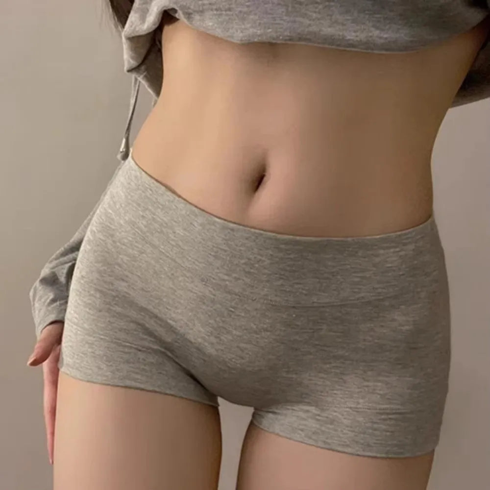 2026 Seamless Boxer Briefs Full Coverage Stretch Boyshort Panties Cotton Comfortable Women Underwear Daily Wear