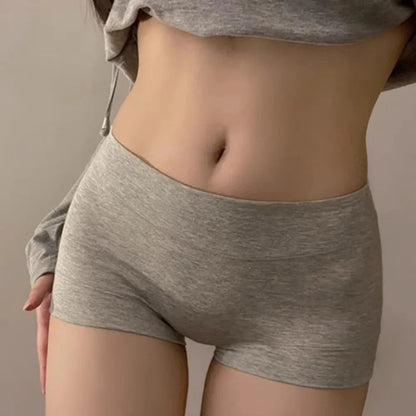 2026 Seamless Boxer Briefs Full Coverage Stretch Boyshort Panties Cotton Comfortable Women Underwear Daily Wear