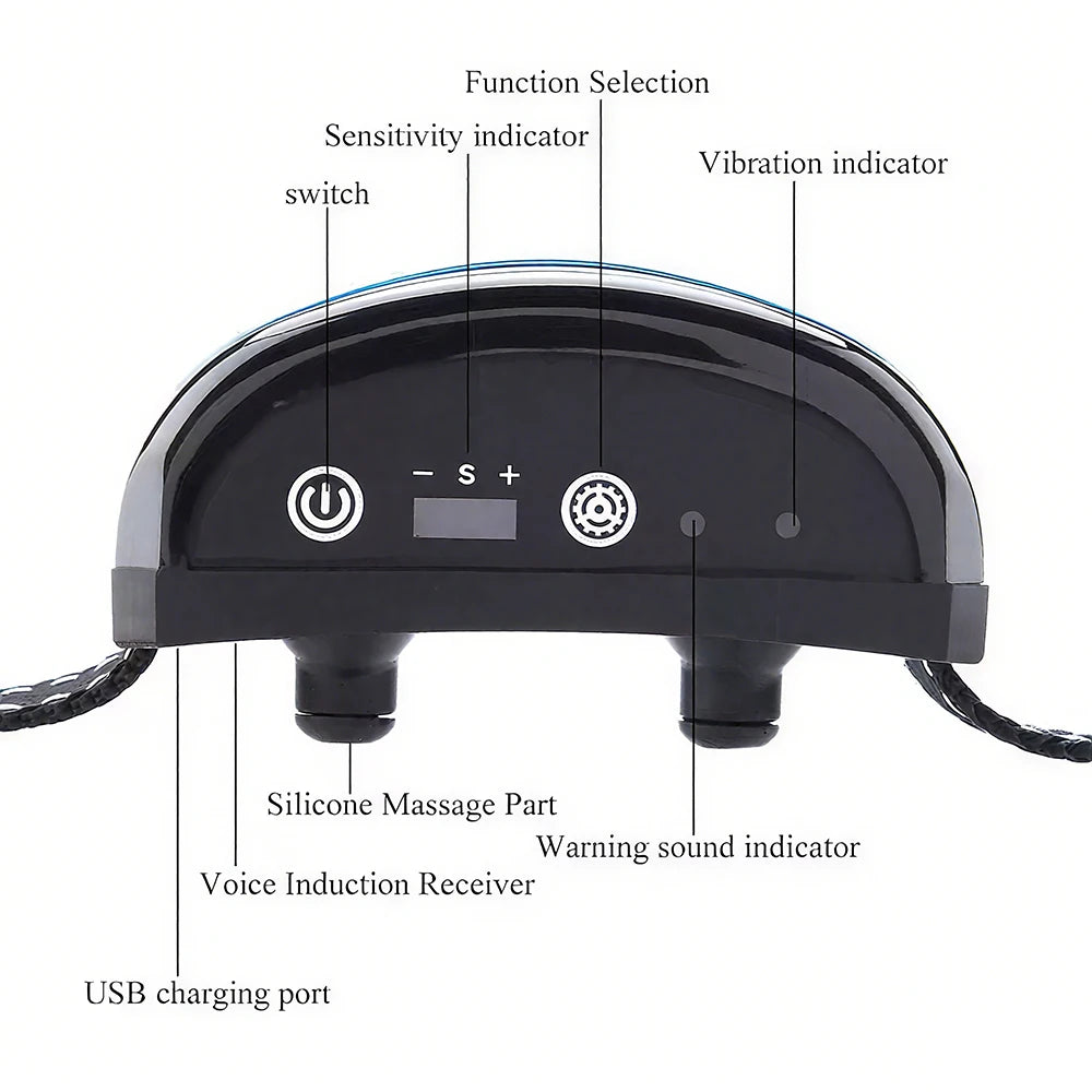 Intelligent Electric Ultrasonic Stop Barking Vibration Anti Bark Collar Stop Bark Training Collar for Dogs Stopper USB Charging