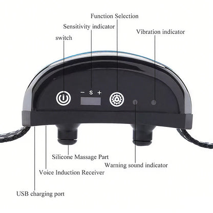 Intelligent Electric Ultrasonic Stop Barking Vibration Anti Bark Collar Stop Bark Training Collar for Dogs Stopper USB Charging