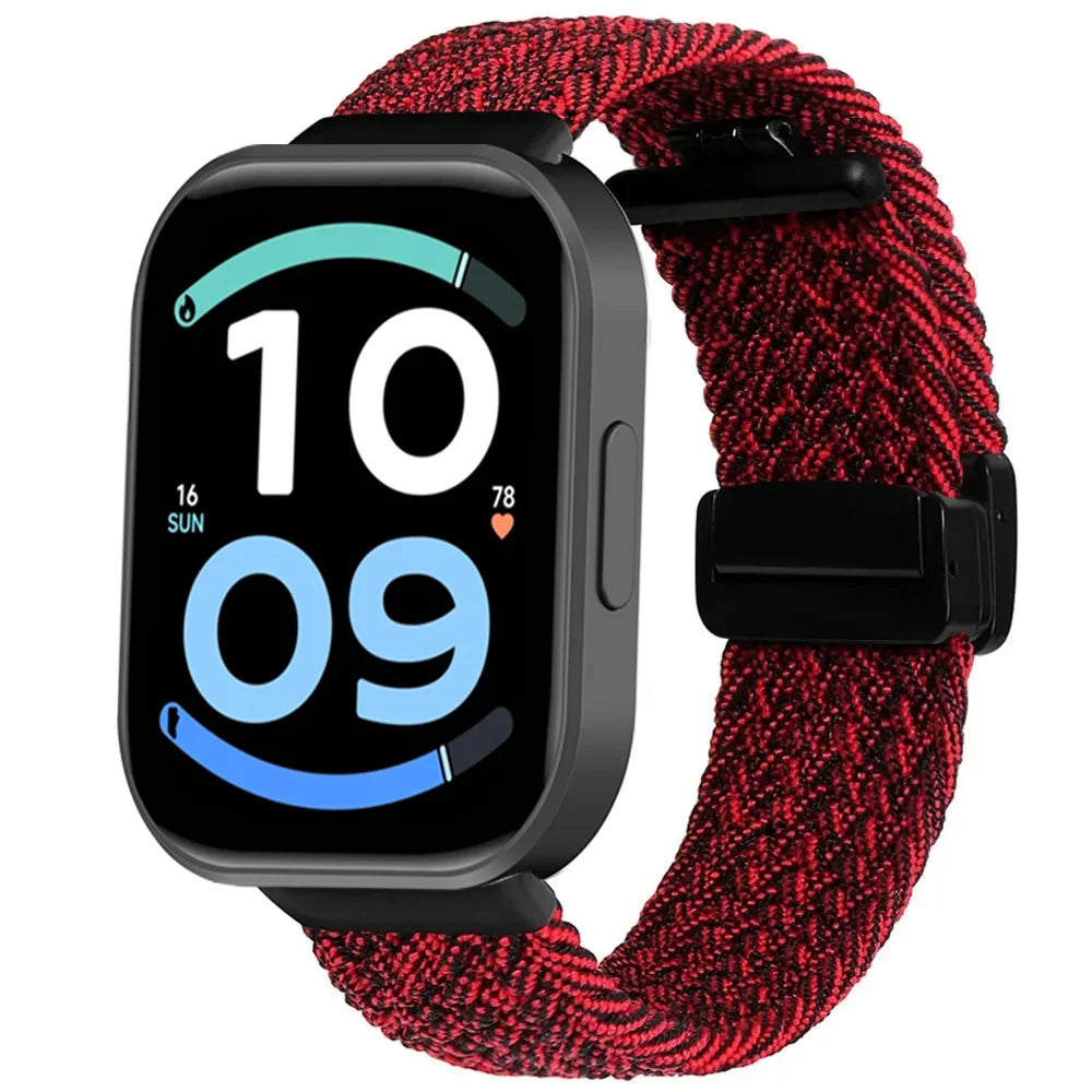 Nylon Braided Strap for Redmi Watch 6 Active 6 Lite Xiaomi Band 10 Pro 9 Pro 8 Pro Magnetic Buckle Wristband Redmi Watch 6 5 4