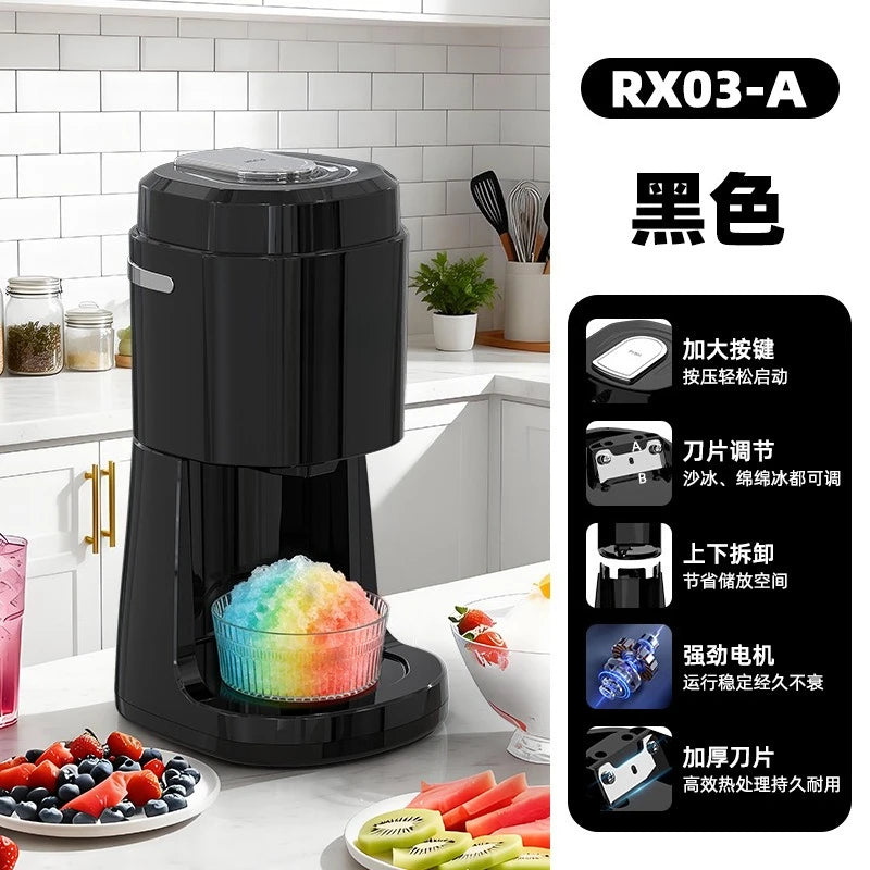 Foldable Electric Ice Shaver Adjustable 2-Speed Snow Cone Making Machine