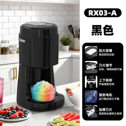 Foldable Electric Ice Shaver Adjustable 2-Speed Snow Cone Making Machine