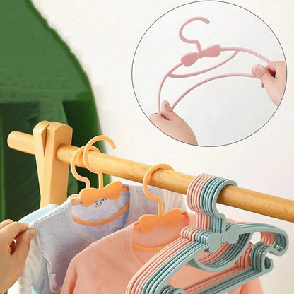 5-50pcs Baby Hangers Plastic Kids Clothes Storage Hanger for Nursery