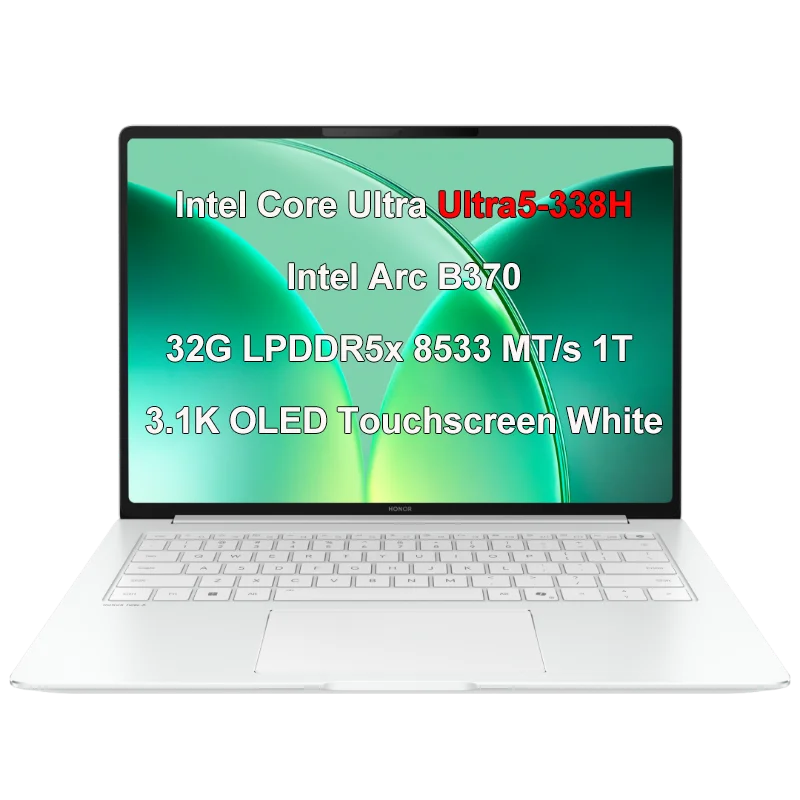 Honor MagicBook Pro 14 2026 Laptop14.6" 3.1K OLED Touchscreen Ultra5/Ultra X7  32GB RAM 1TB SSD 92Wh Long Battery Life PC Laptop