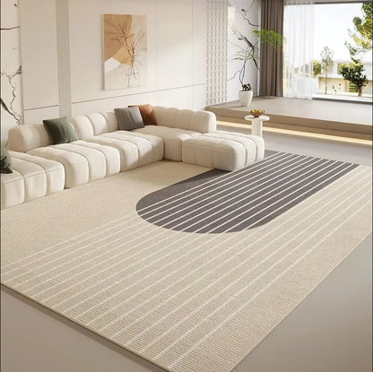 VIKAMA Simple And Light Luxury Living Room Carpet, Bedroom Anti-Slip And Anti-Stain Sofa, Coffee Table Carpet, Home Decoration