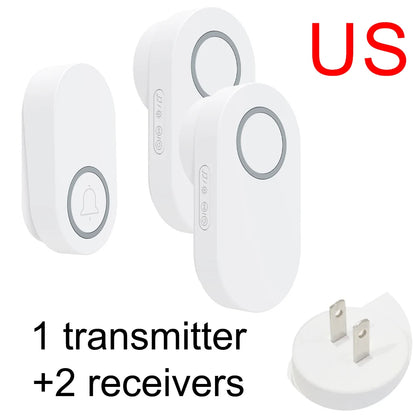 Self-Pow remote control doorbell AB door household waterproof long-distance intelligent electronic wireless doorbell