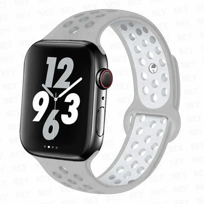 Silicone Sport Straps For Apple Watch 10 Band 45mm 44mm Ultra2 49mm 38/40mm 41mm 42 46mm Bracelet iWatch Series 8 7 6 4 5 3 9 SE