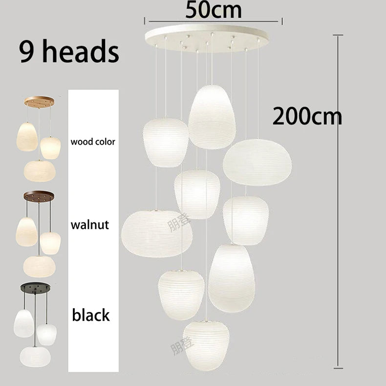 Nordic Home Decoration Stair Chandelier LED Pendant Lights Modern Ceiling Light Indoor Lighting Fixtures For Living Room Bedroom
