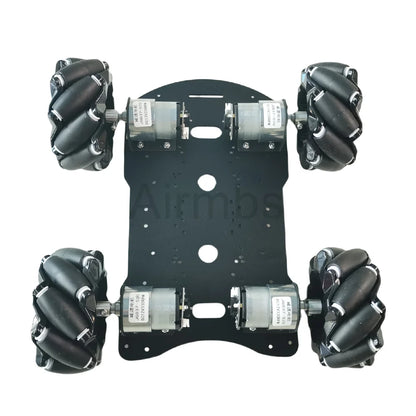 20KG Load 4WD 97mm Mecanum Wheel Robot Car Chassis Kit with DC 12V Hall Motor for Arduino Raspberry Pi DIY Project STEM Toy