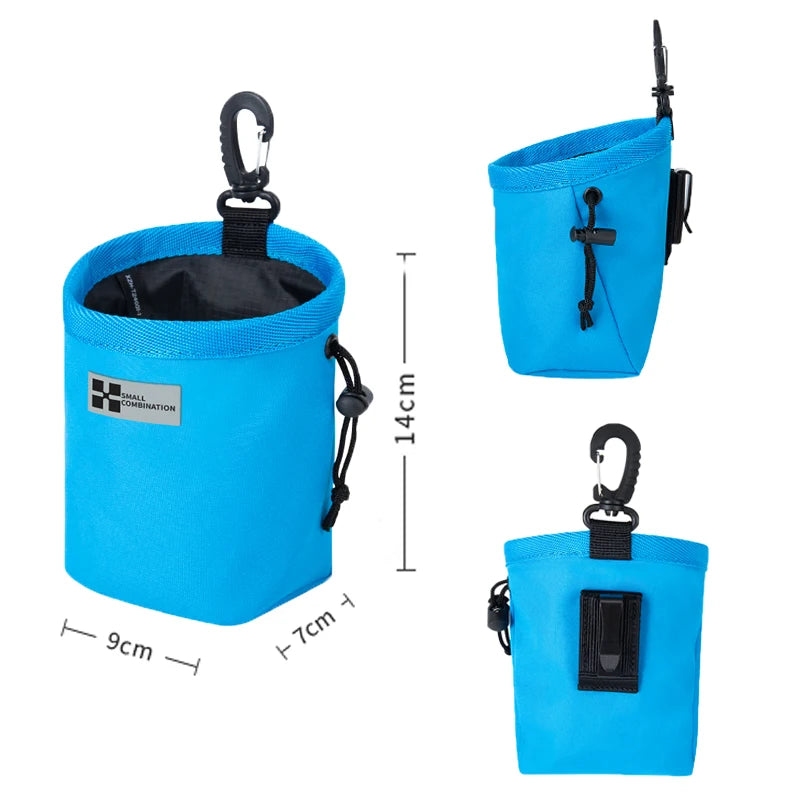 SMALL COMBINATION Portable Dog Training Snack Bag Puppy Dog Snack Bag for Leash Outdoor Pet Snacks Awards Waist Bag XZH-T24001-1