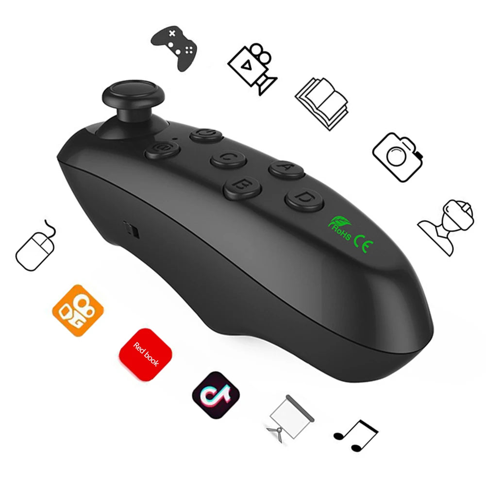 VR Remote Control Mobile Phone Vr Glasses Wireless Android Smart Phone Gamepad Remote E book Page Turning Lever For Ios Android