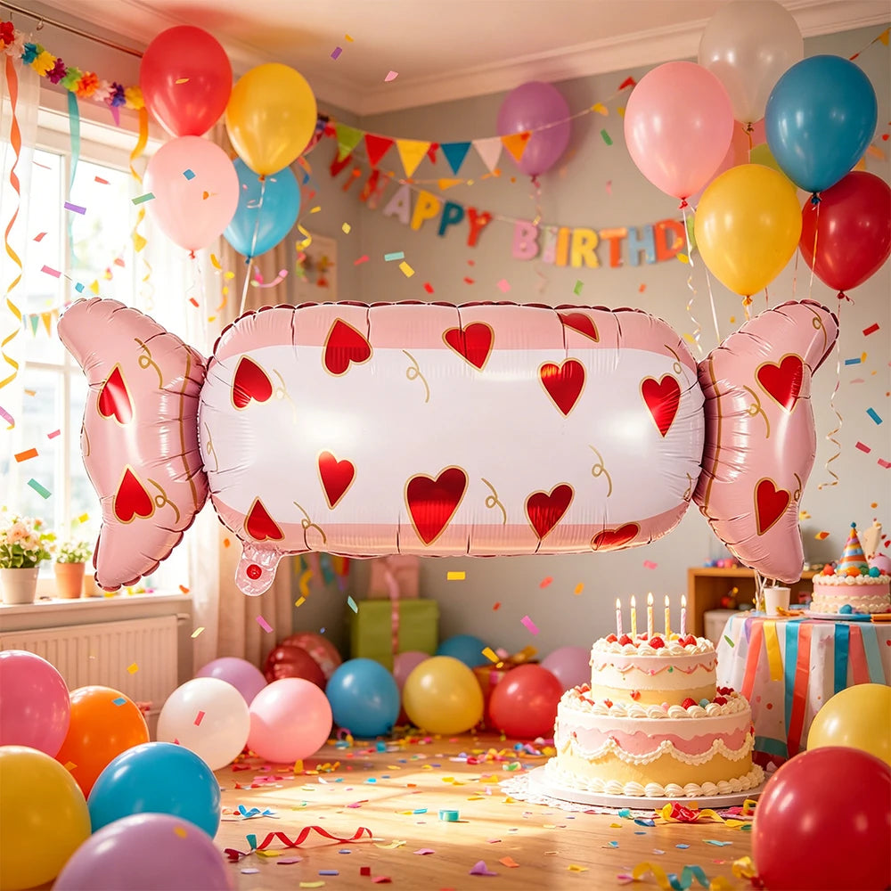 Ice Cream Balloons Sweet Candy Balloon Ice Cream Shaped Balloons for Summer Beach Birthday Baby Shower Party Decoration