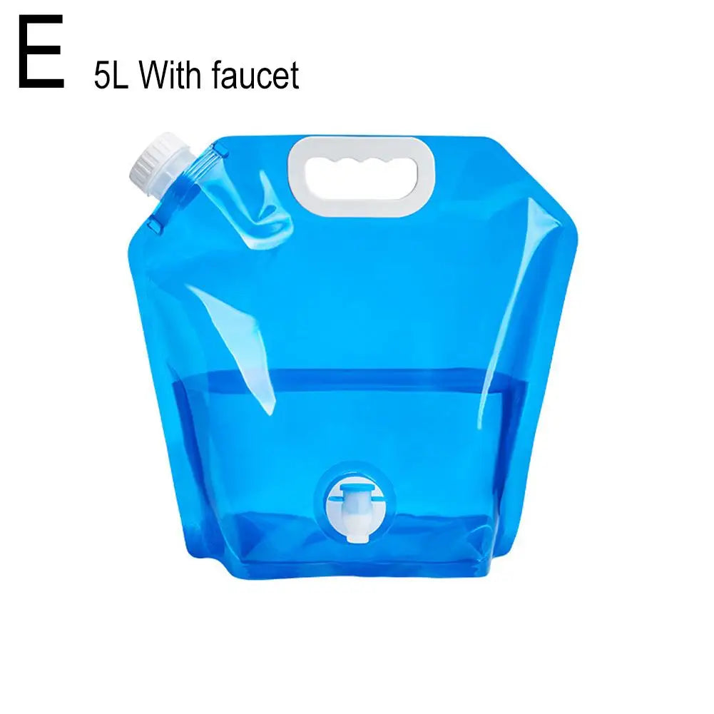 5/10l Portable Camping Water Bag Foldable Drinking Water Bucket Large