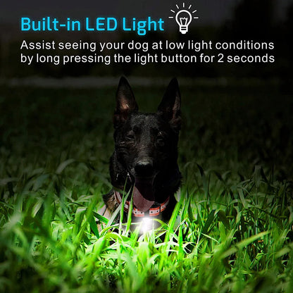H880 Black Remote Dog Training Collar, For 1/2/3 Dogs, Shock, vibration and beep Function, Rechargeable and Waterproof