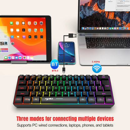Wireless keyboard mouse combo Bluetooth key board  60% kit 2.4Ghz computer white Gamer keyboards Mice combos set teclado pc