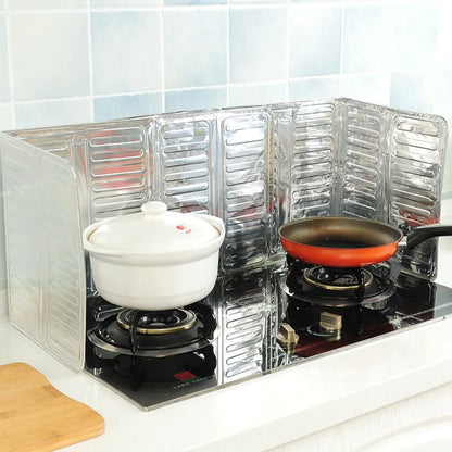 Aluminum Screen Plate Kichen Accessories Oil Baffle Plate Kitchen Frying Pan Oil Splash Protection Gas Stove Protector
