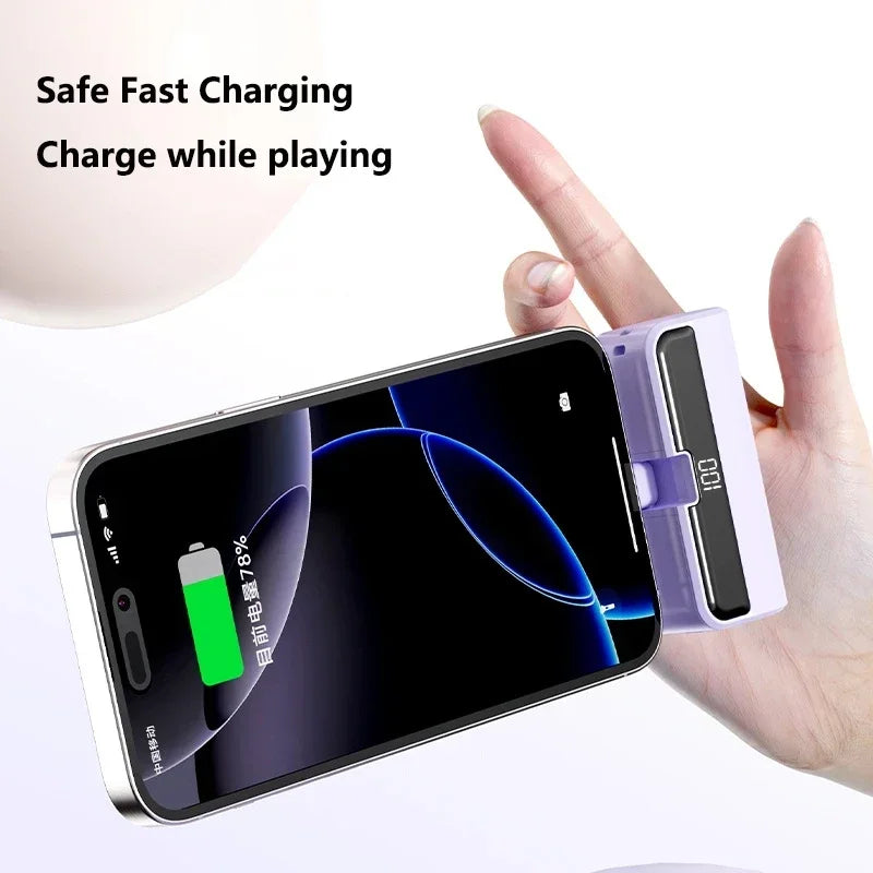 Lenovo 500000mAh Mini Capsule Power Bank High Capacity Fast Charge Powerbank Portable External Battery for iPhone Huawei Samsung