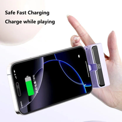 Lenovo 500000mAh Mini Capsule Power Bank High Capacity Fast Charge Powerbank Portable External Battery for iPhone Huawei Samsung