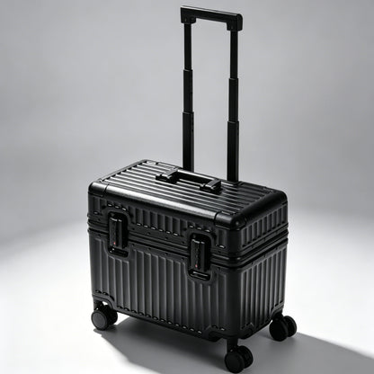 Top Opening Suitcase 18inch Boarding Carry-on Travel Photographer Rolling Luggage PC Material with Aluminum Alloy Frame TSA Lock