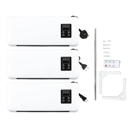 Wall Mounted Room Heater Waterproof Quick Heating Towel Drying Rack Space Saving Electric Wall Heater 1500W for Living Room