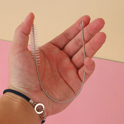 1-500Pcs Nylon Straw Cleaning Brush Pipe Cleaner Stainless Steel Drinking Straws Cleaning Brush for Tube Sippy Cup Pipe Spray