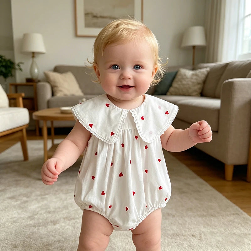 New Summer Newborn Baby Girl Jumpsuit 0-24m Baby Girl Clothing