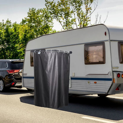 Caravan Camping Outdoor Shower Cabin Cubicle Stall  Enclosure Kits With Magnetic Bracket Rod Shower Curtain For Motorhomes