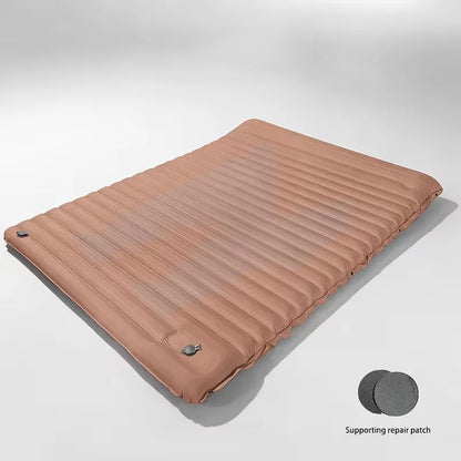 Thickened Double-Layer 3.94-Inch Inflatable Mat, Detachable Inflatable Pad, Suitable for Multiple People