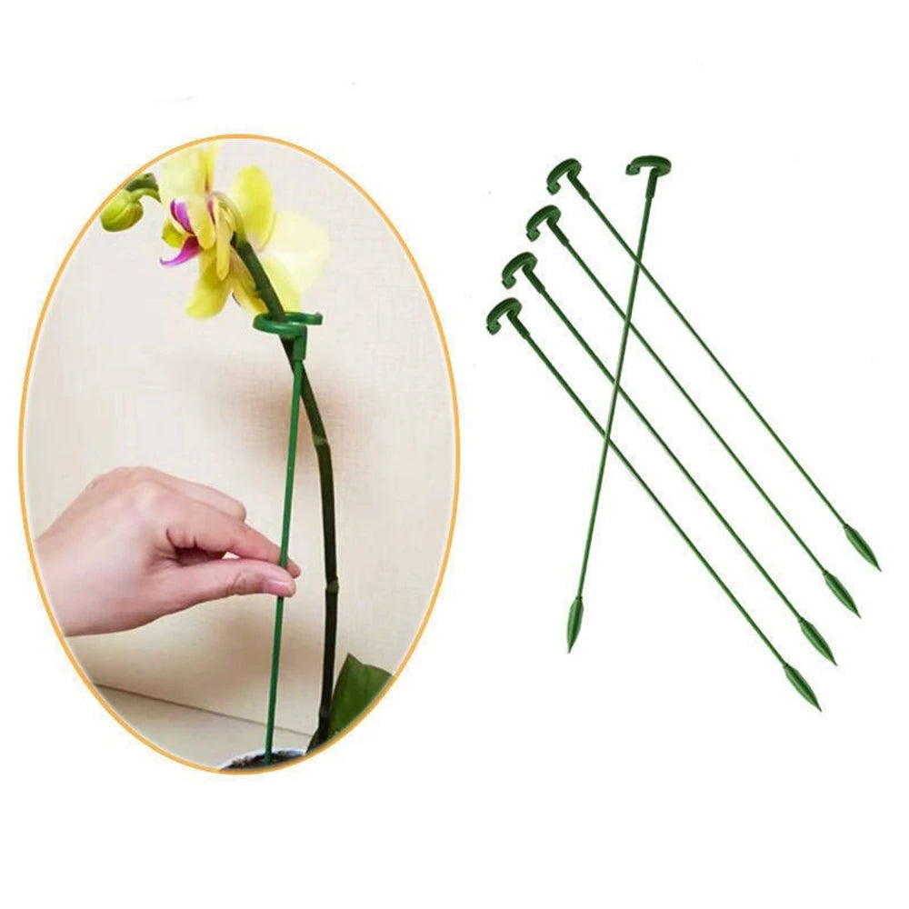 100pcs Plant Support Stakes Garden Floral Flower Support Single Stem Support Stake