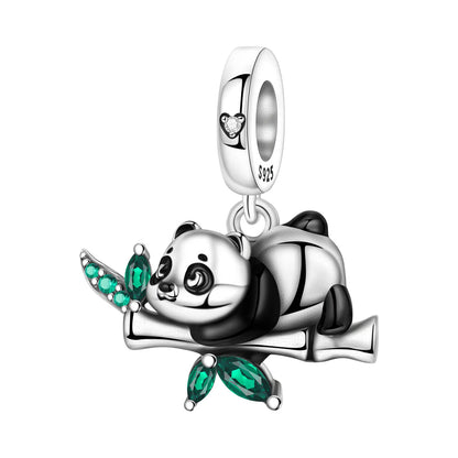 Hot Sale 925 Sterling Silver Dog Cat Cute Pet Animals Pendant Birthday Party Gift for Women Bangle Bracelet Necklace DIY Jewelry