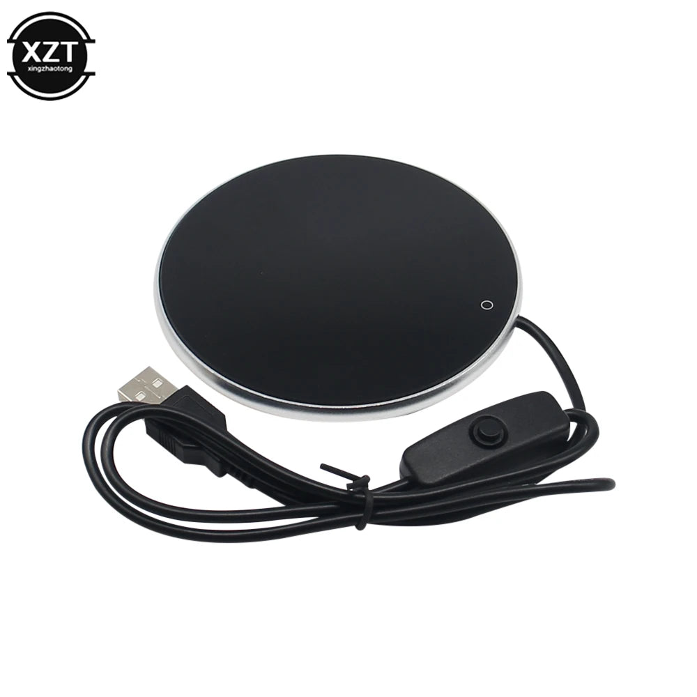 Mini Portable USB Cup Warmer Coffee Mug Heating Coaster Smart Thermostatic Hot Plate Milk Tea Water Heating Pad Heater