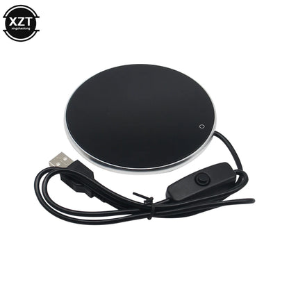 Mini Portable USB Cup Warmer Coffee Mug Heating Coaster Smart Thermostatic Hot Plate Milk Tea Water Heating Pad Heater