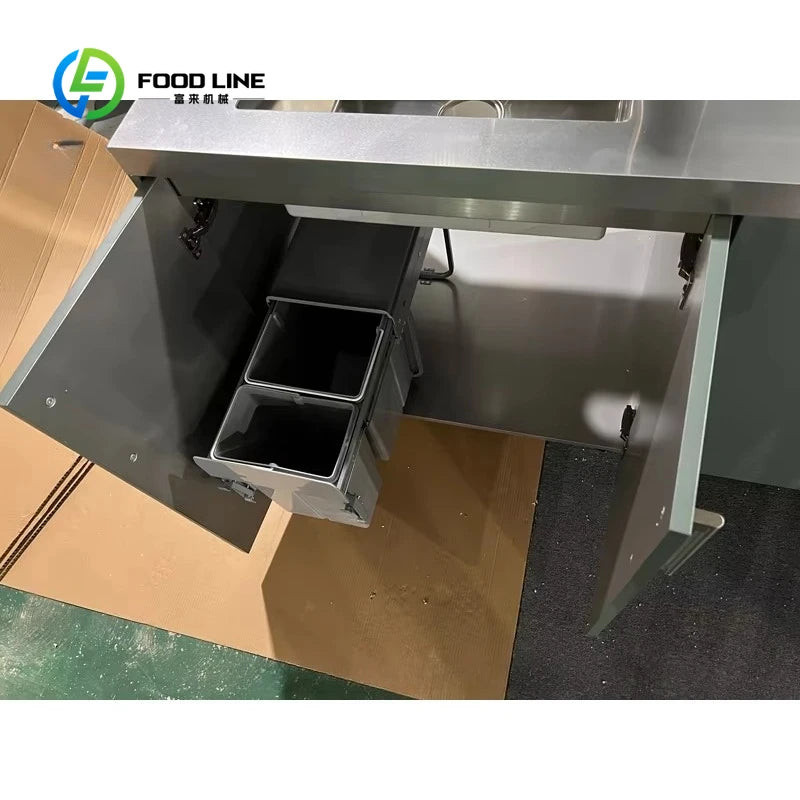 Customized Modern Outdoor Kitchen Cabinet Set Multi Scene BBQ Grill For Garden Camping Open Air Cooking