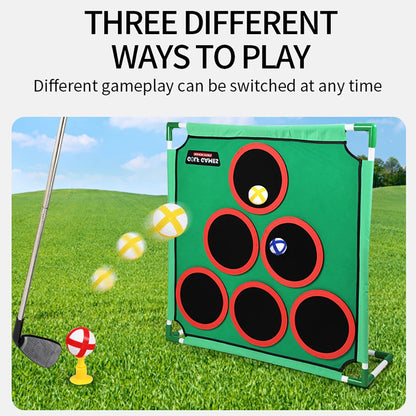 Golf Game Play Set Portable Golf Chipping Game Cornhole Game With Balls Putting Mat Putter Indoor Outdoor Putter Target Golfers