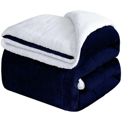 Fluffy Sherpa Fleece Blanket Throw Single Double King Cozy Warm Sofa Bed Throws