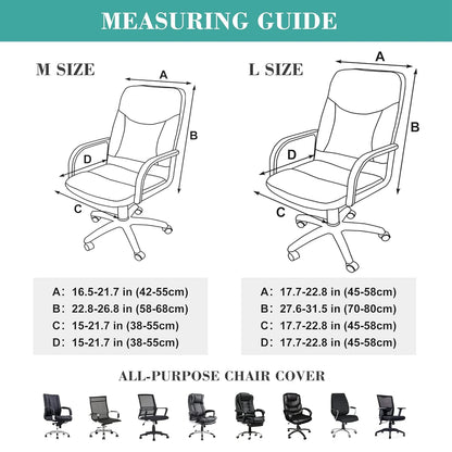 Stretch Spandex Office  Chair Covers Anti-dirty Computer Seat Chair Cover Removable Slipcovers