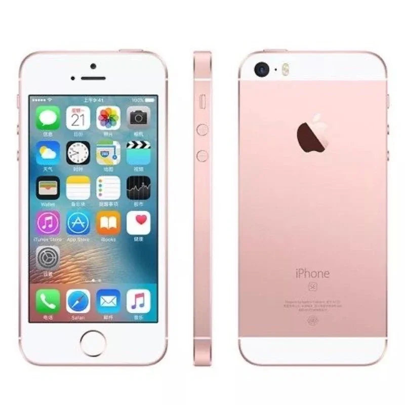 Original Unlocked Apple iPhone SE Mobile Cellphone 16/32/64/128GB ROM 2GB RAM  iPhone SE Dual Core 4G LTE Touch ID Smartphone