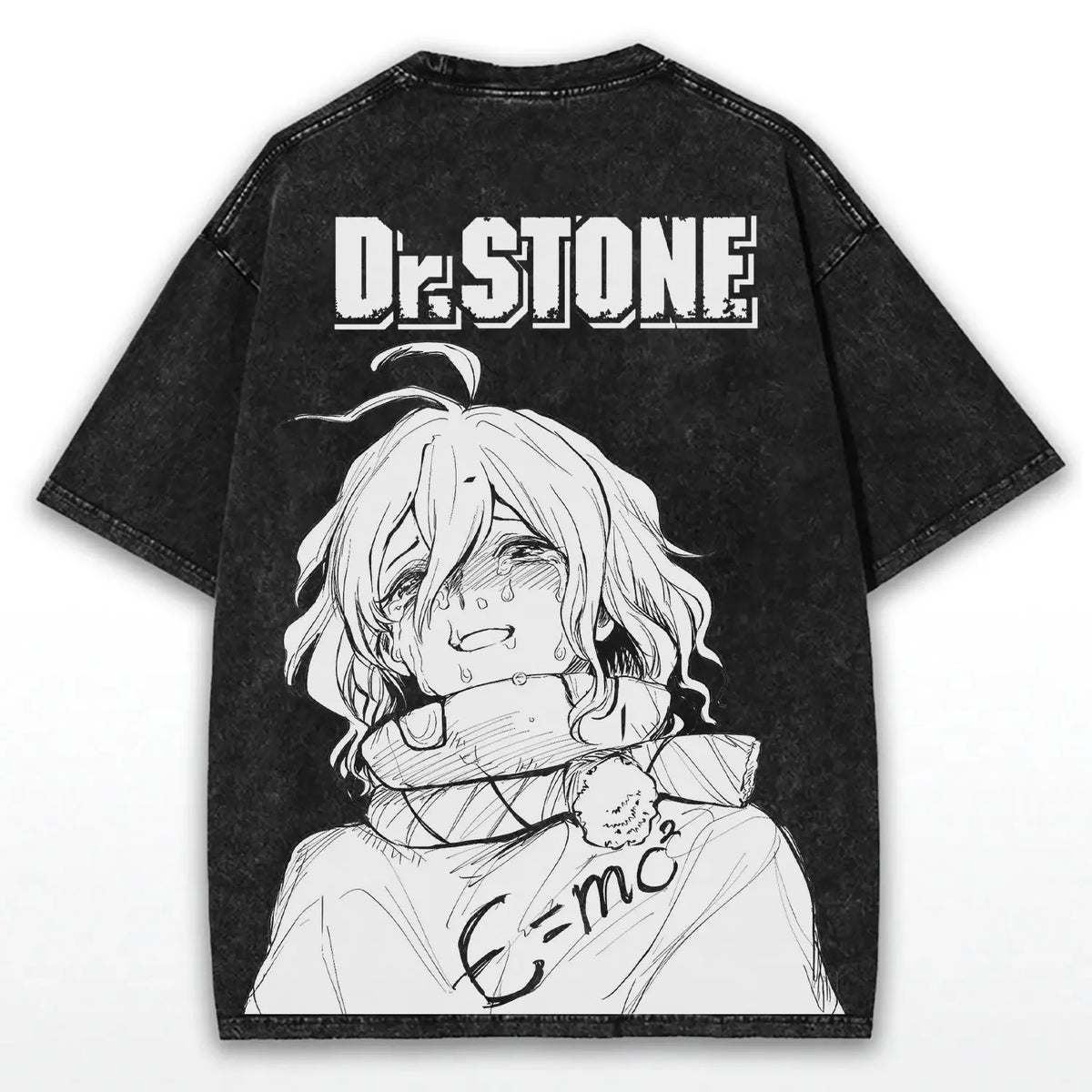 Suika Dr.STONE Anime Asagiri Gen Washed T-shirt Oversized Tee Shirt Summer Short Sleeve Cotton Tops Men Women Clothing