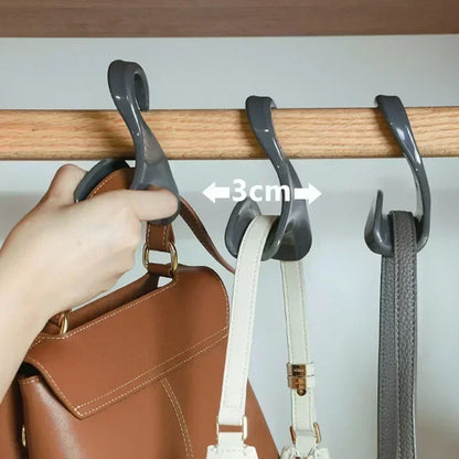 5pcs bag hanger hook Handbag hat scarf storage rack wardrobe backpack hook Handbag Holder Storage Rack Organization