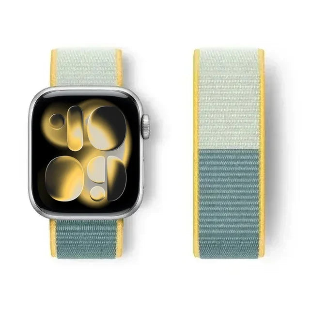 Nylon Loop for Apple Watch Band S11 46mm 40mm 44mm 45mm 42mm 41mm 49mm Smart Belt Bracelet for IWatch 11/10/9/8/7/6/SE/5/4 Strap