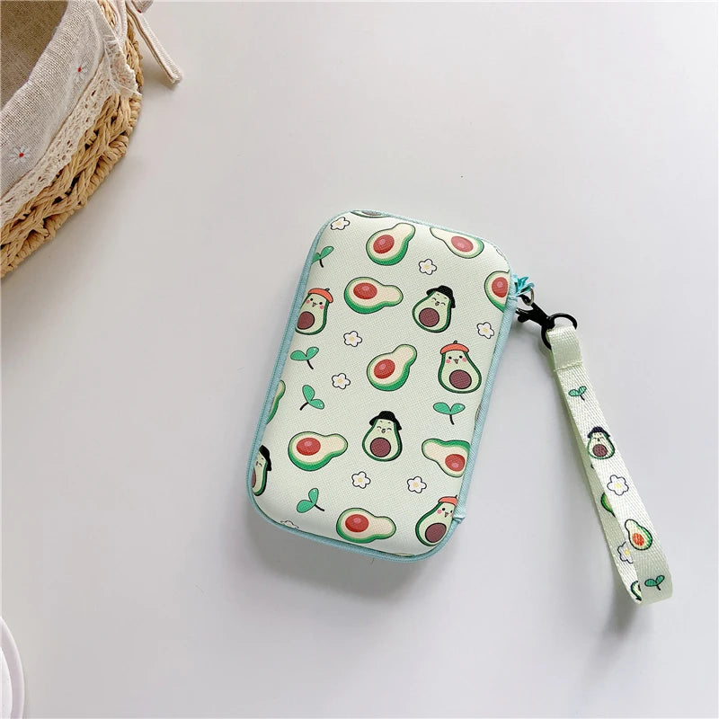 Lanyards Storage Bag Case For R36S R36H RG35XX H R36 Ultra K36 Video Game Console Handbag Pouch Protective Cover Box Accessories