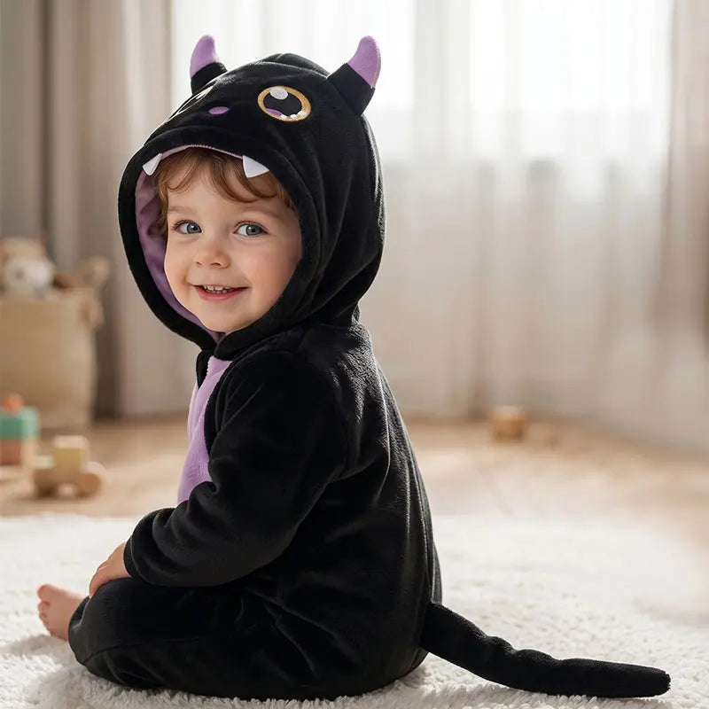 Cartoon Flannel Baby Rompers Unicorn Rabbit Dinosaur Pajamas Cotton Baby Boy Girls Animal Costume Baby Jumpsuit Kigurumi Outfits