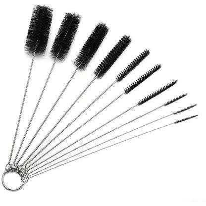 Drinking Straw Cleaning Brush Kit Reusable Tube Pipe Cleaner Nylon Stainless Steel Long Cleaning Brushes for Baby Cup Bottles