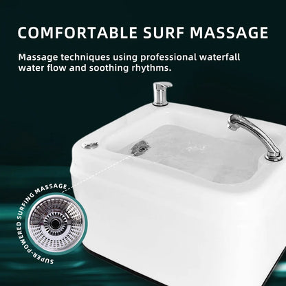 Detoxification Footbath Spa Massager Aqua Therapy Basin Relaxing Foot Care with Surging Massage And Colorful Lights