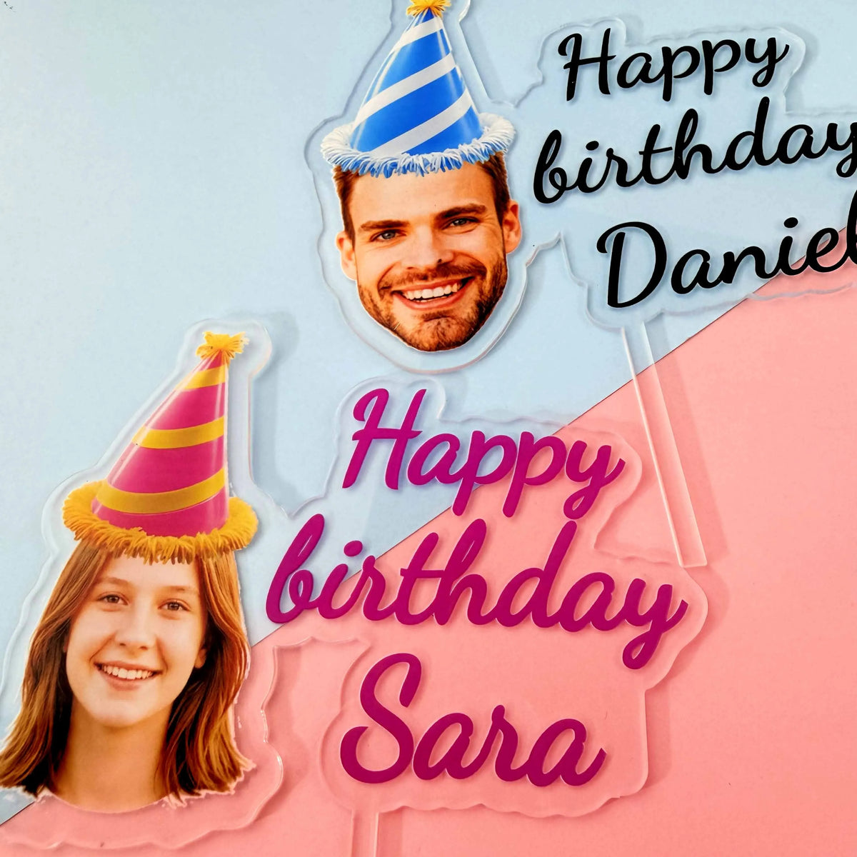 Personalized 30th 40th 50th Birthday Cake Topper Funny Birthday Party FavorsBirthday Party Decor Custom Photo Cake Topper