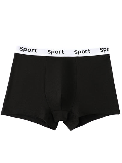 7 pieces mixed boys' underwear 8-14 years old solid color breathable soft stretch 95% cotton boy's boxer briefs