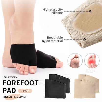 【Xxin】Forefoot Protector CoverSilicone Gel Forefoot Pads Shoe Insole Foot Pain Relief Cushion